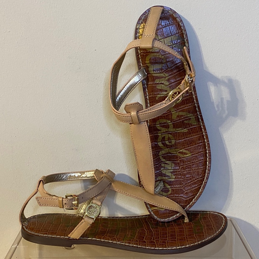 Sam Edelman Galia Women's Tan Thong Sandals Size 9.5 - Picture 4 of 8